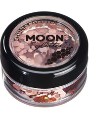 Moon Glitter Holographic Chunky Glitter, Rose Gold - 1