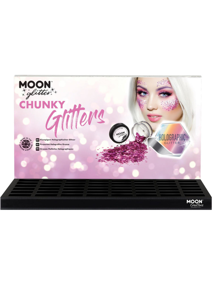 Moon Glitter Holographic Chunky Glitter, - 1