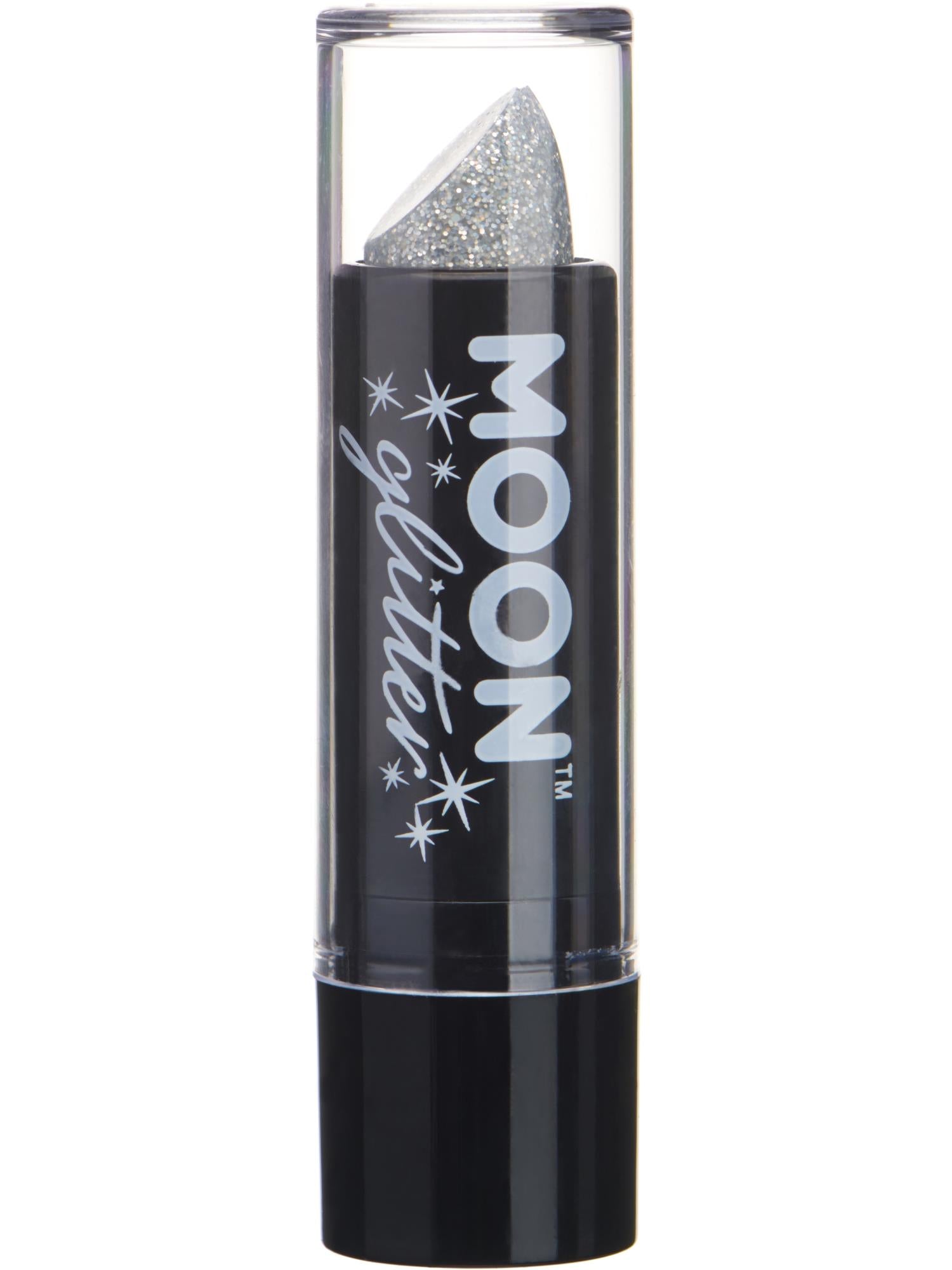 Moon Glitter Holographic Glitter Lipstick, Silver 1