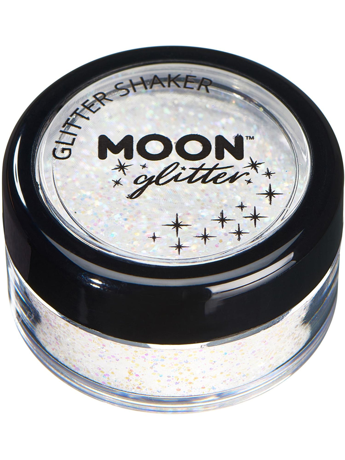 Moon Glitter Pastel Glitter Shakers, White 1