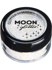 Moon Glitter Pastel Glitter Shakers, White 1