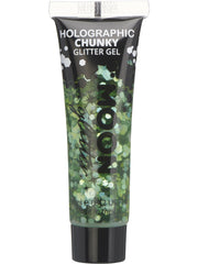Moon Glitter Holographic Chunky Glitter Gel,Green 1
