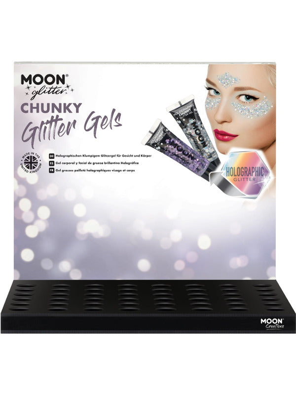 Moon Glitter Holographic Chunky Glitter Gel,  - 2