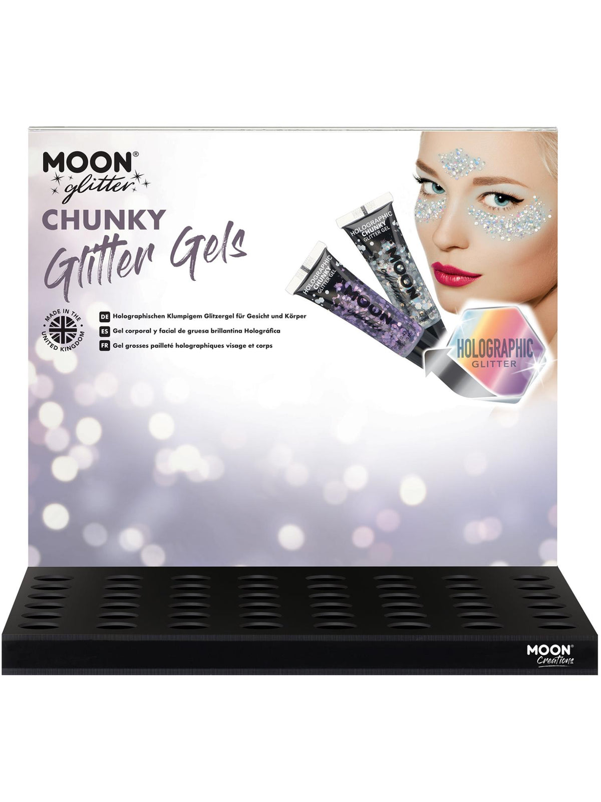 Moon Glitter Holographic Chunky Glitter Gel, 1
