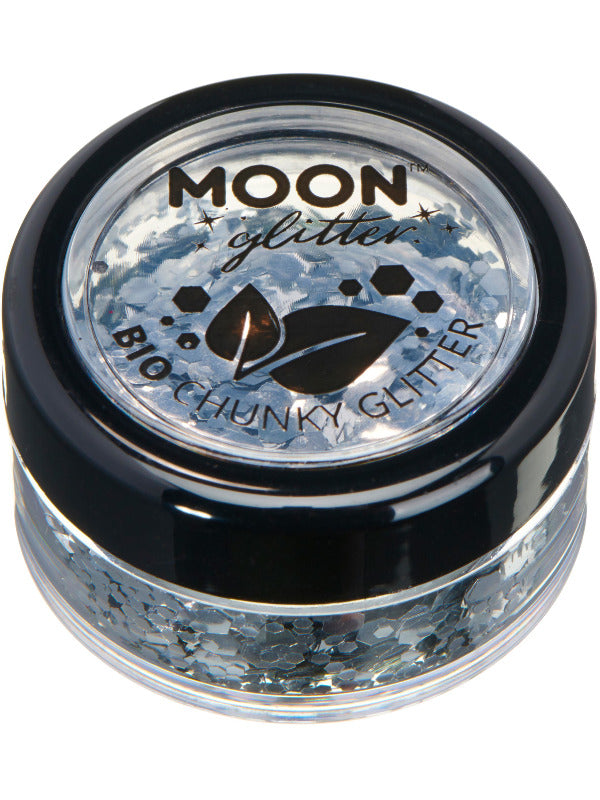 Moon Glitter Bio Chunky Glitter, Silver - 2