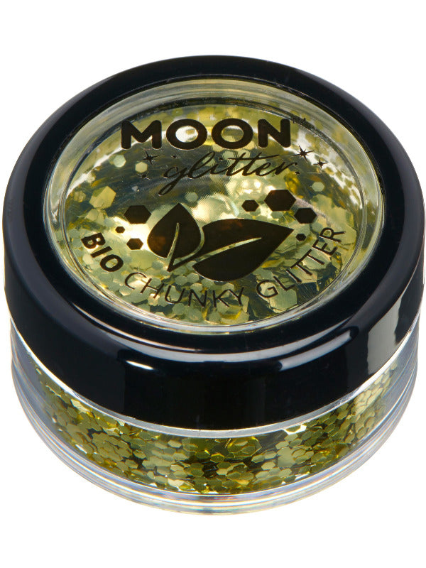 Moon Glitter Bio Chunky Glitter, Gold - 2