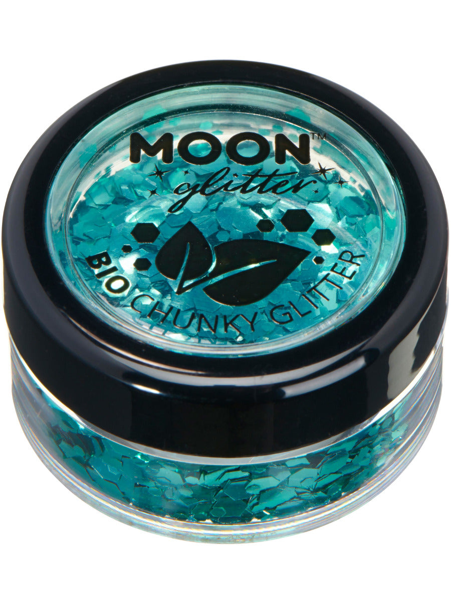 Moon Glitter Bio Chunky Glitter, Turquoise - 1