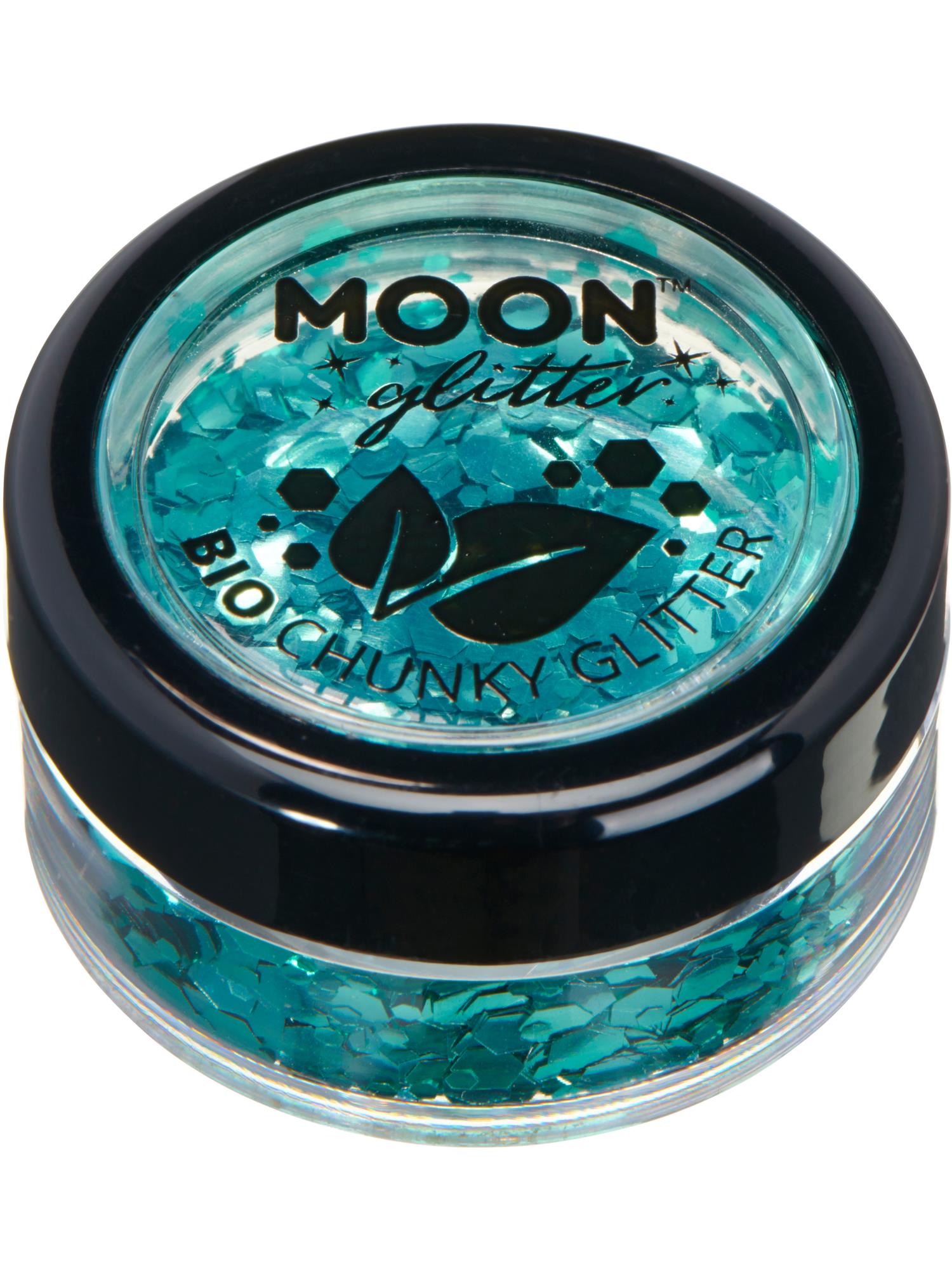 Moon Glitter Bio Chunky Glitter, Turquoise 1