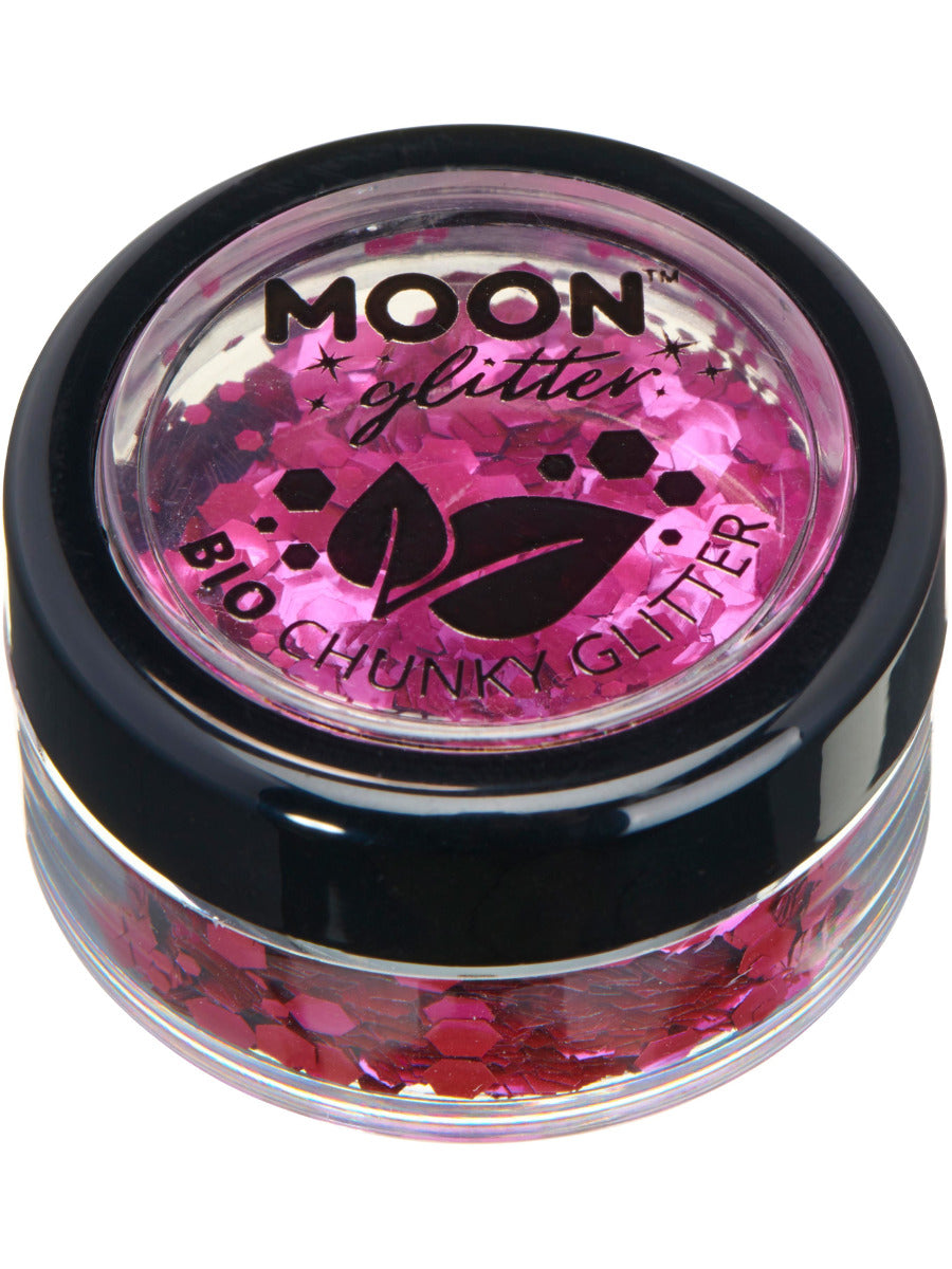 Moon Glitter Bio Chunky Glitter, Pink - 1