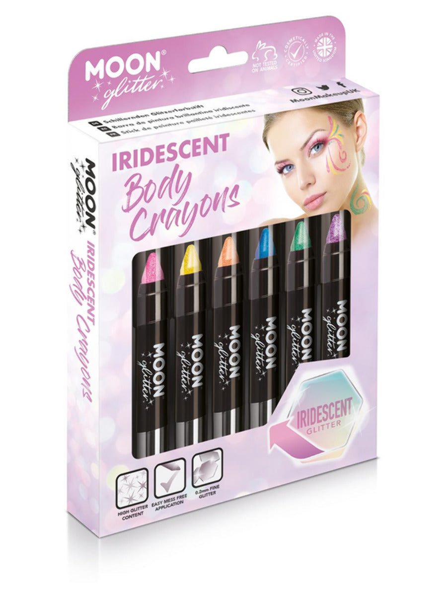 Moon Glitter Iridescent Body Crayons, Assorted - 1
