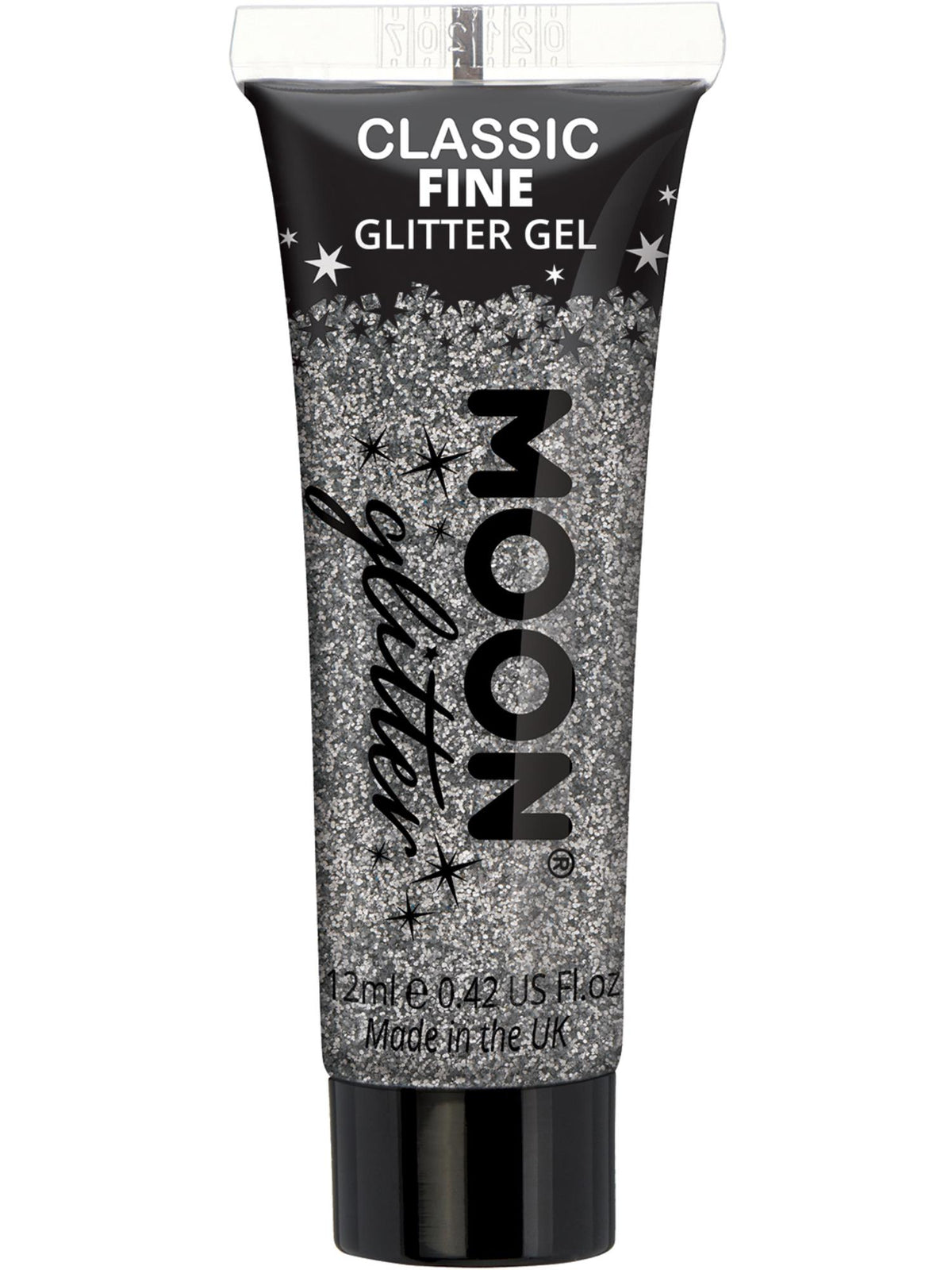 Moon Glitter Classic Fine Glitter Gel, Silver 1