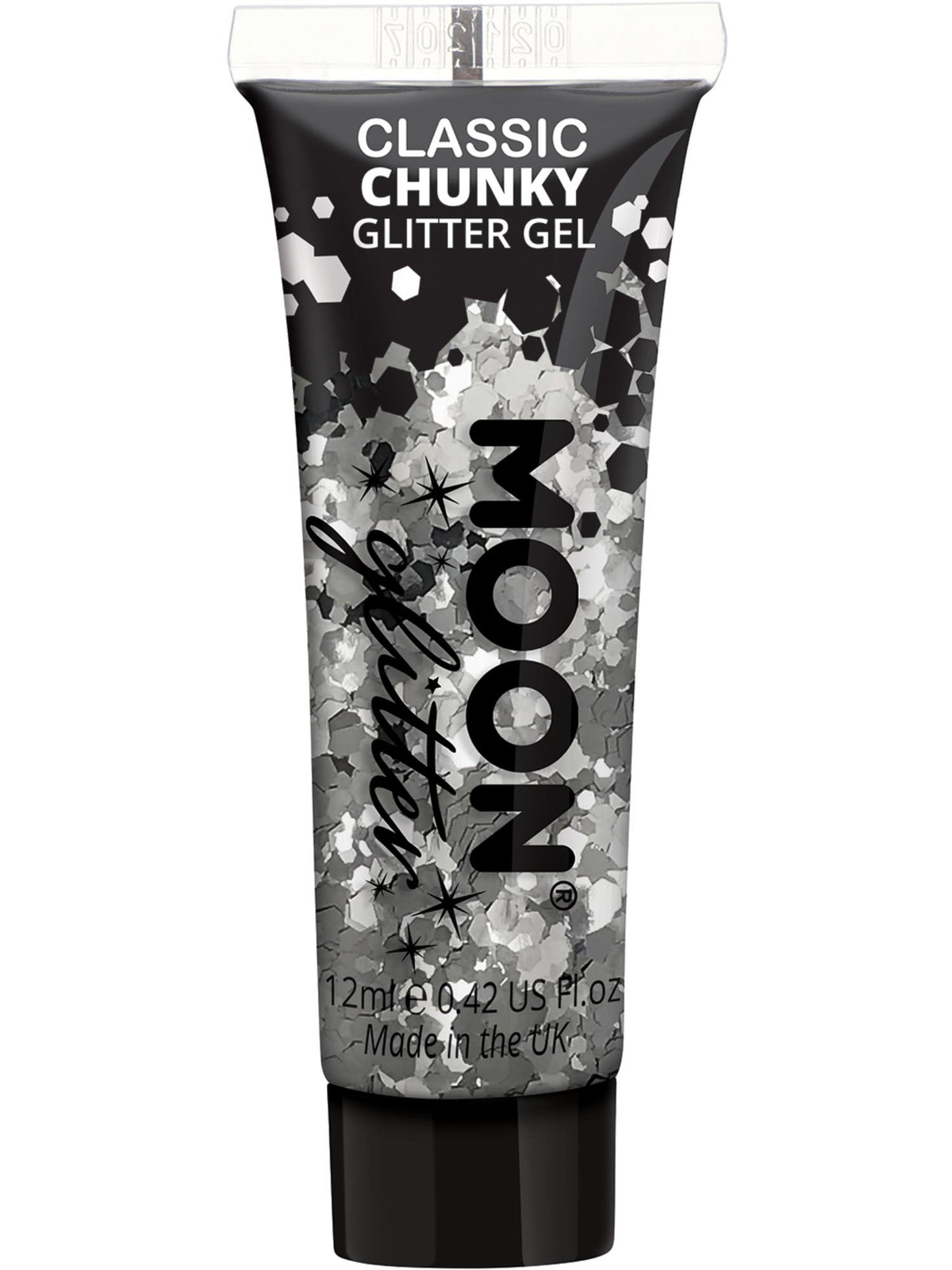 Moon Glitter Classic Chunky Glitter Gel, Silver 1