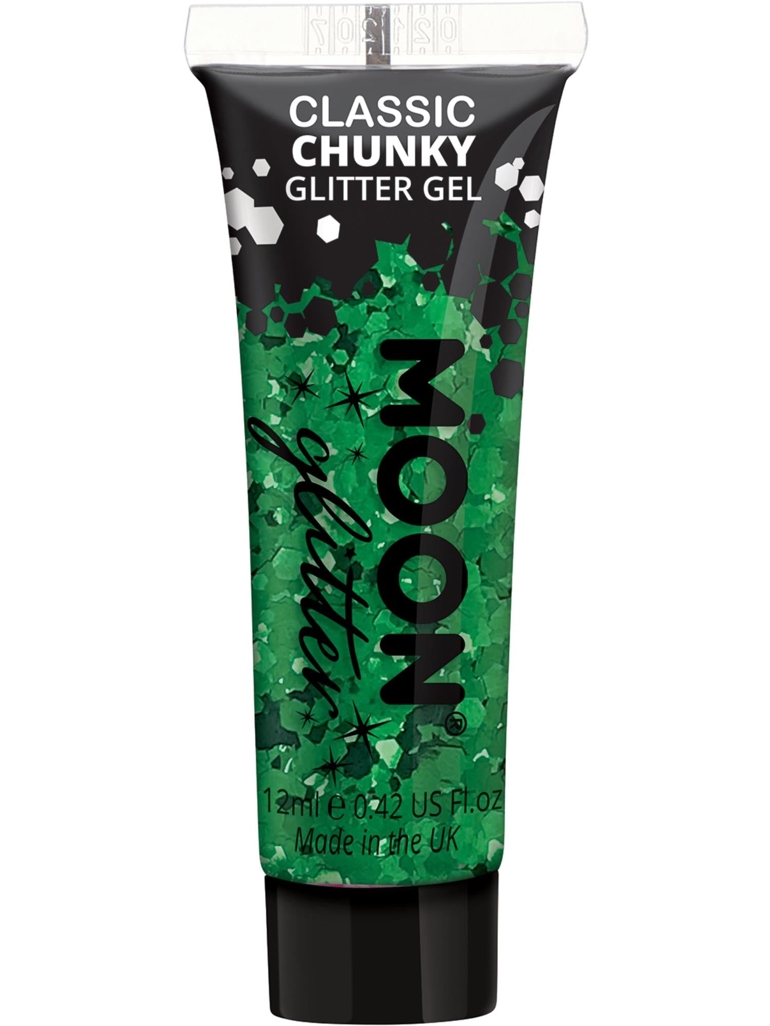 Moon Glitter Classic Chunky Glitter Gel, Green 1