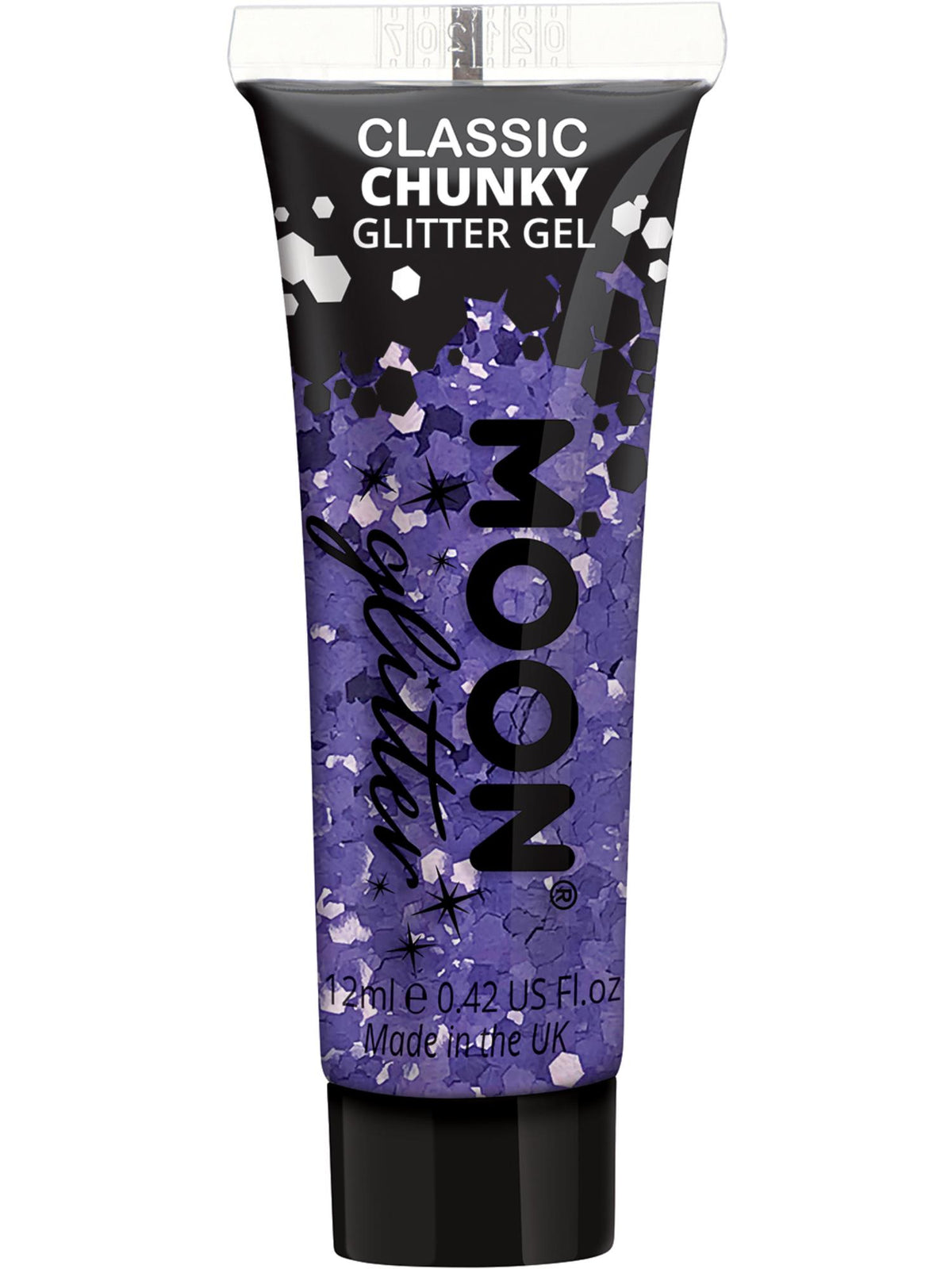 Moon Glitter Classic Chunky Glitter Gel, Lavender 1