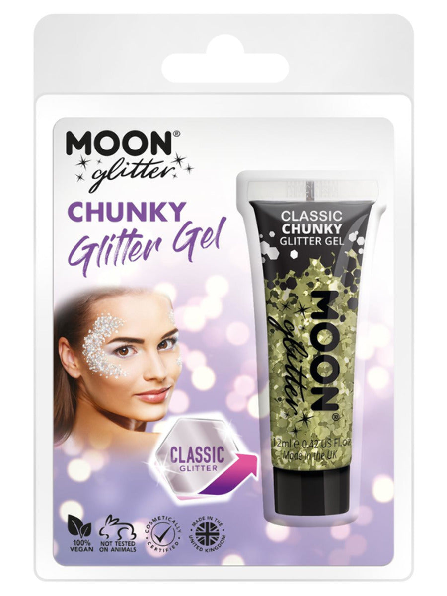 Moon Glitter Classic Chunky Glitter Gel, Gold - 1