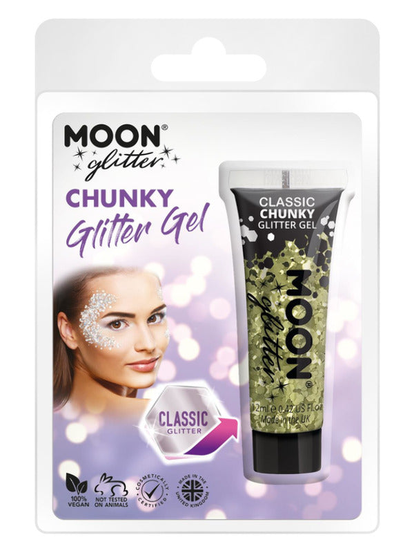 Moon Glitter Classic Chunky Glitter Gel, Gold - 2