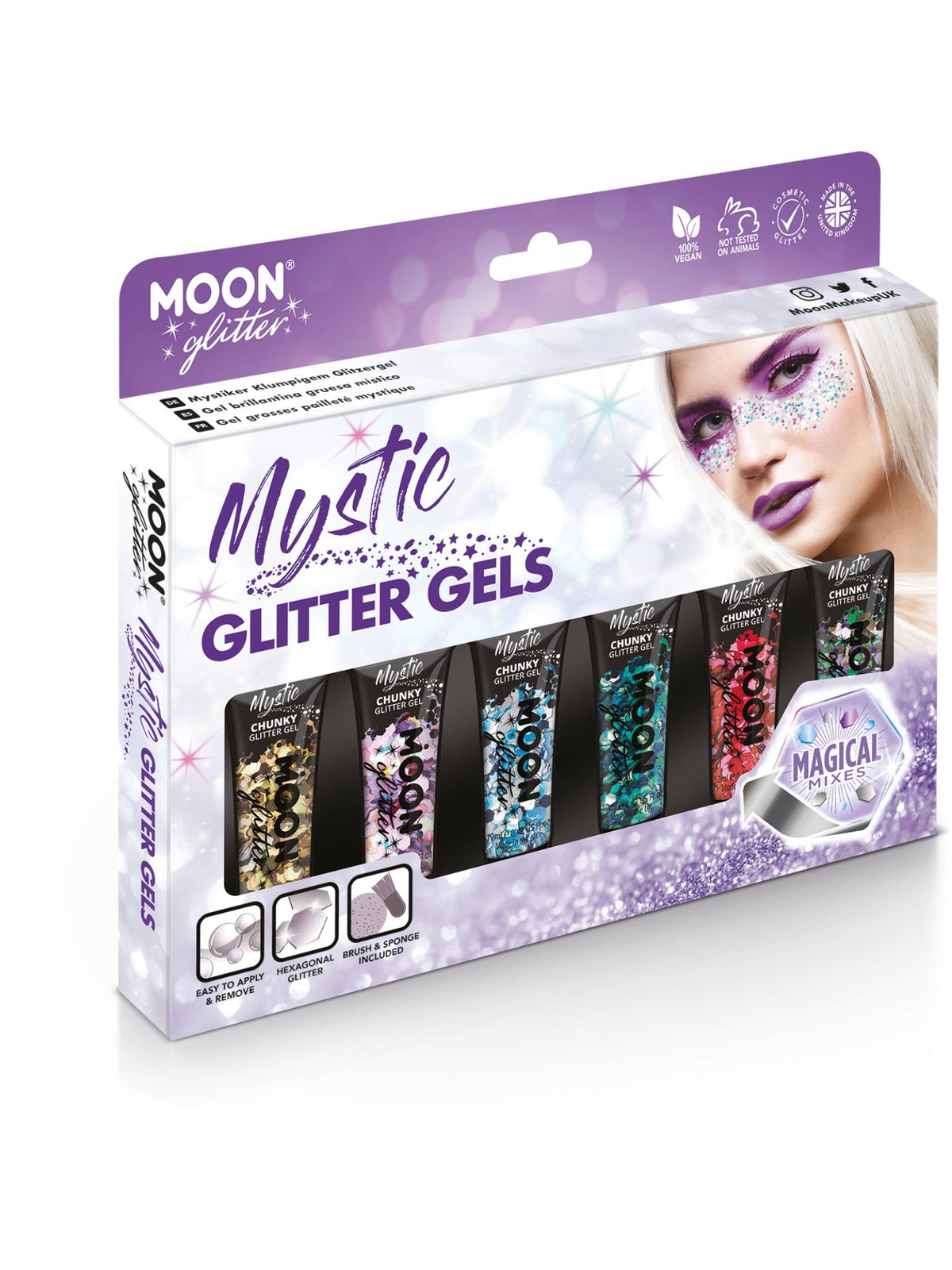 Moon Glitter Mystic Chunky Glitter Gel, Assorted 1
