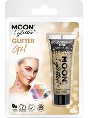 Moon Glitter Holographic Fine Glitter Gel, Gold 1