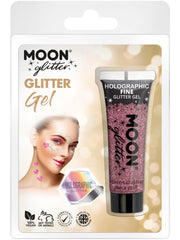 Moon Glitter Holographic Fine Glitter Gel, Pink 1