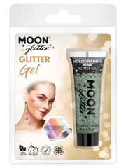 Moon Glitter Holographic Fine Glitter Gel, Green - 1