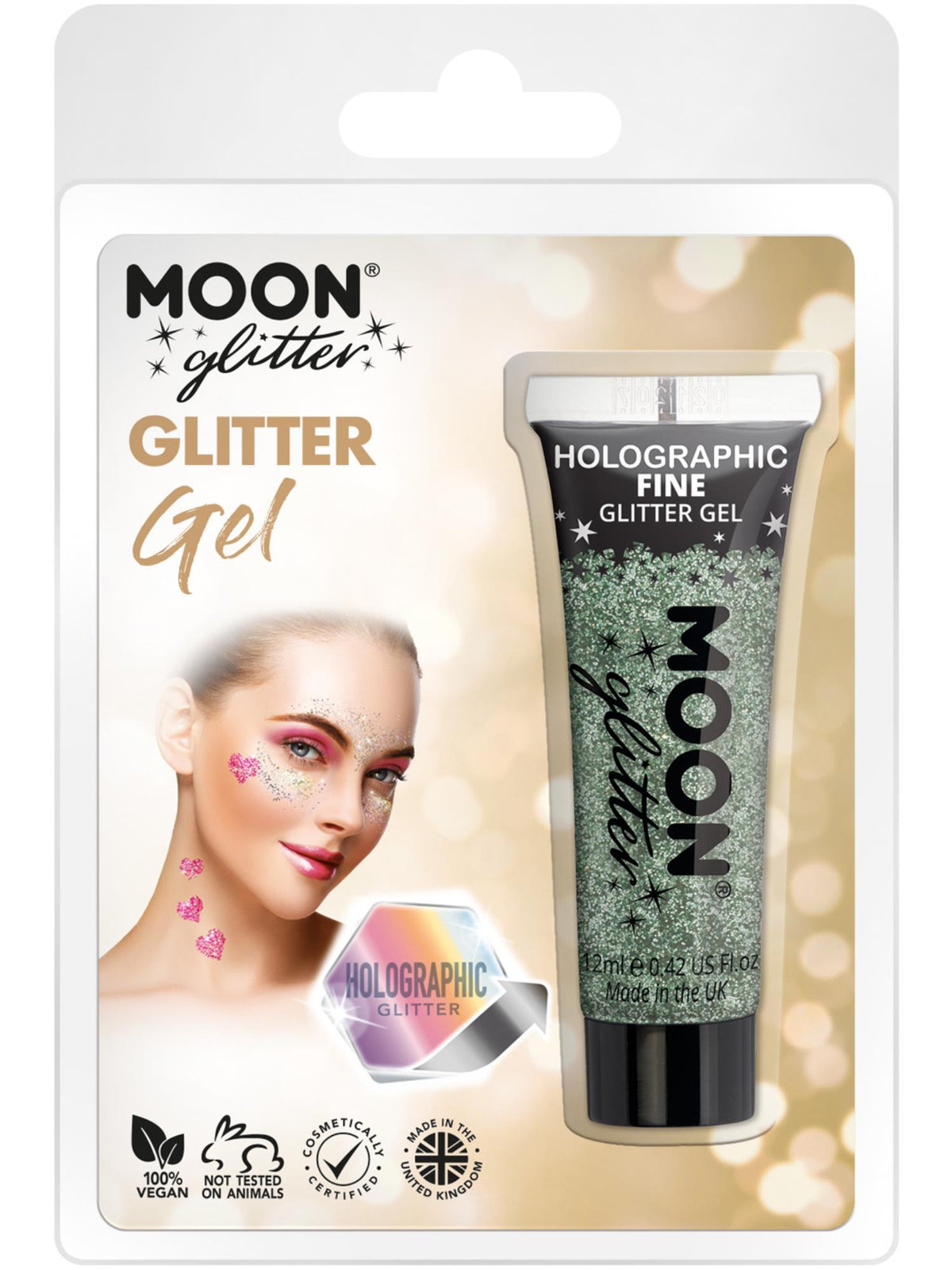 Moon Glitter Holographic Fine Glitter Gel, Green 1