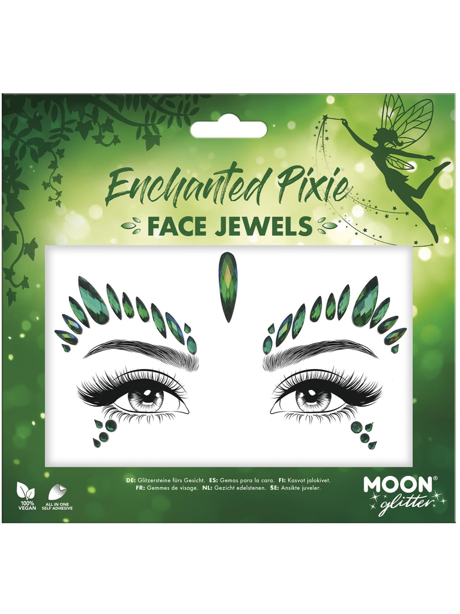 Moon Glitter Face Jewels, Enchanted Pixie 1