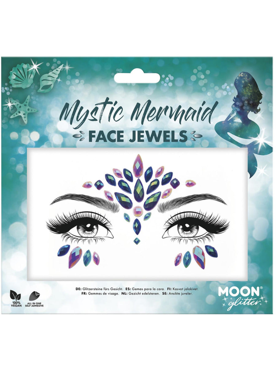 Moon Glitter Face Jewels, Mystic Mermaid - 1