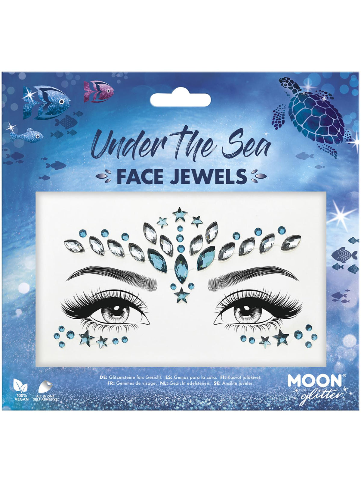 Moon Glitter Face Jewels, Under The Sea 1