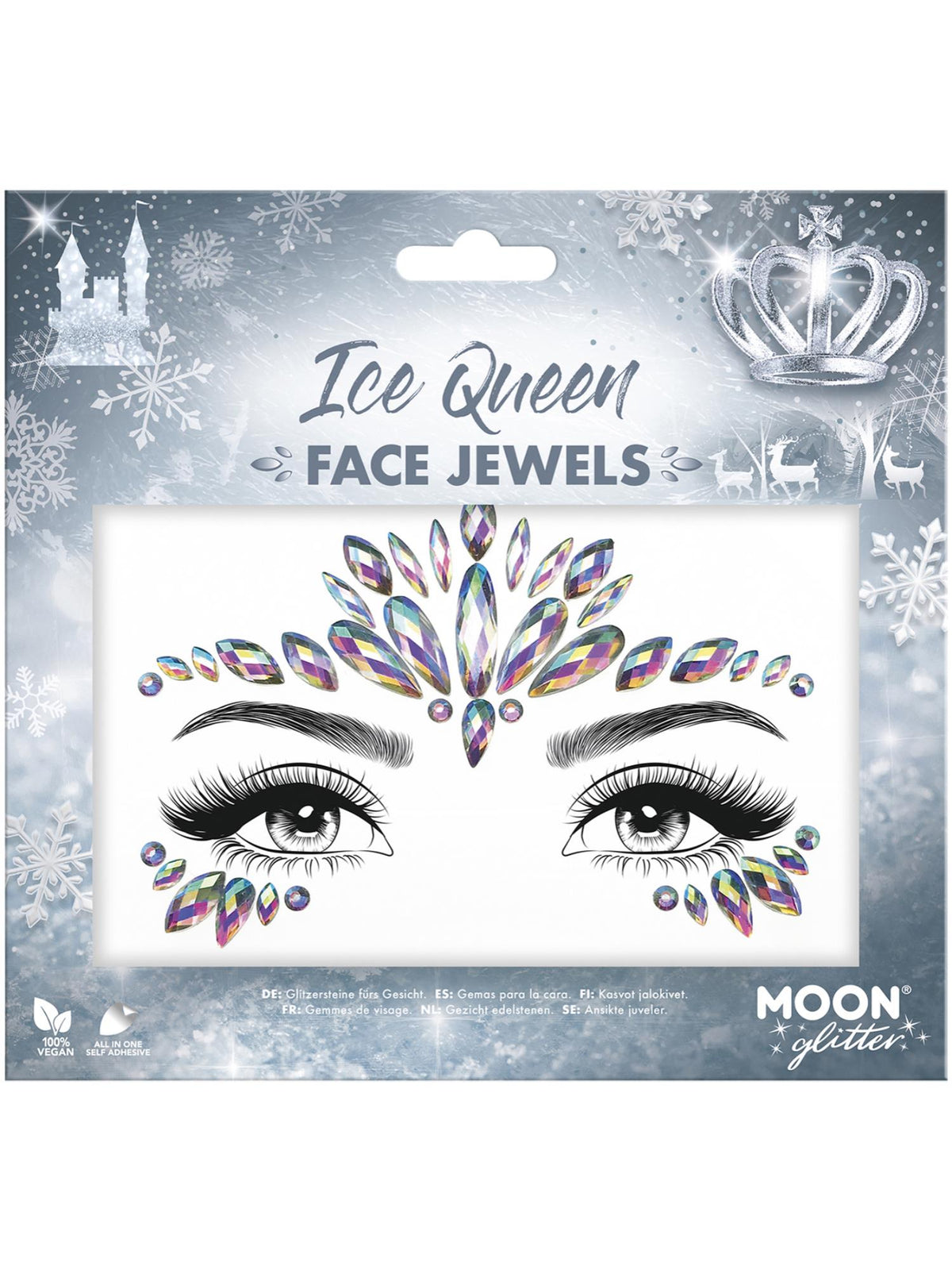 Moon Glitter Face Jewels, Ice Queen 1