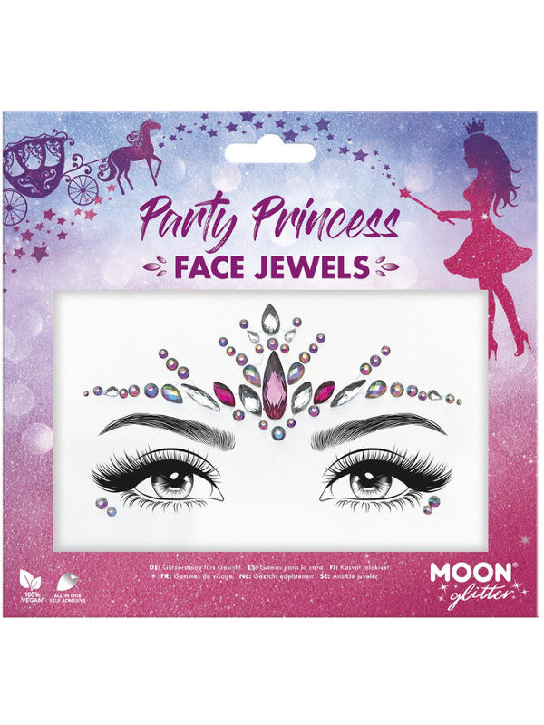 Moon Glitter Face Jewels, Party Princess - 2