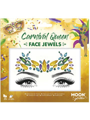 Moon Glitter Face Jewels, Carnival Queen - 1
