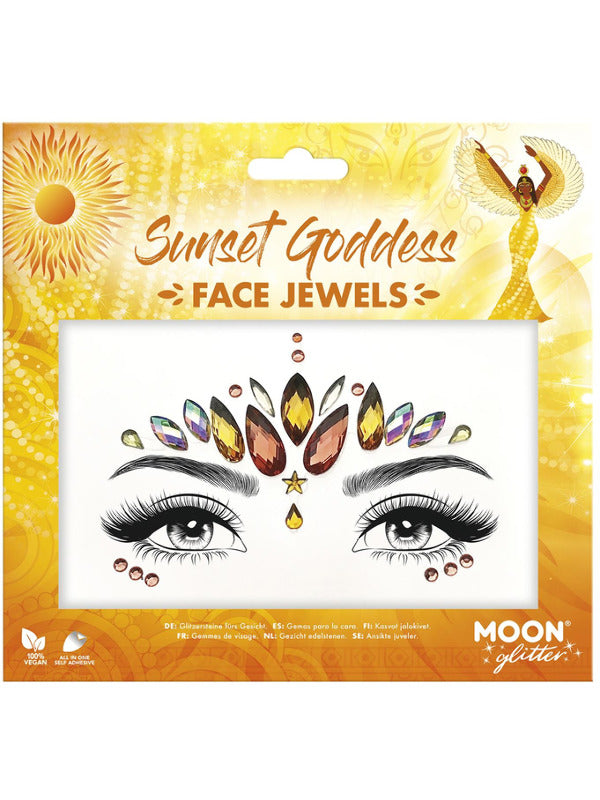 Moon Glitter Face Jewels, Sunset Goddess - 2