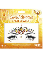 Moon Glitter Face Jewels, Sunset Goddess - 1