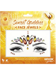 Moon Glitter Face Jewels, Sunset Goddess 1