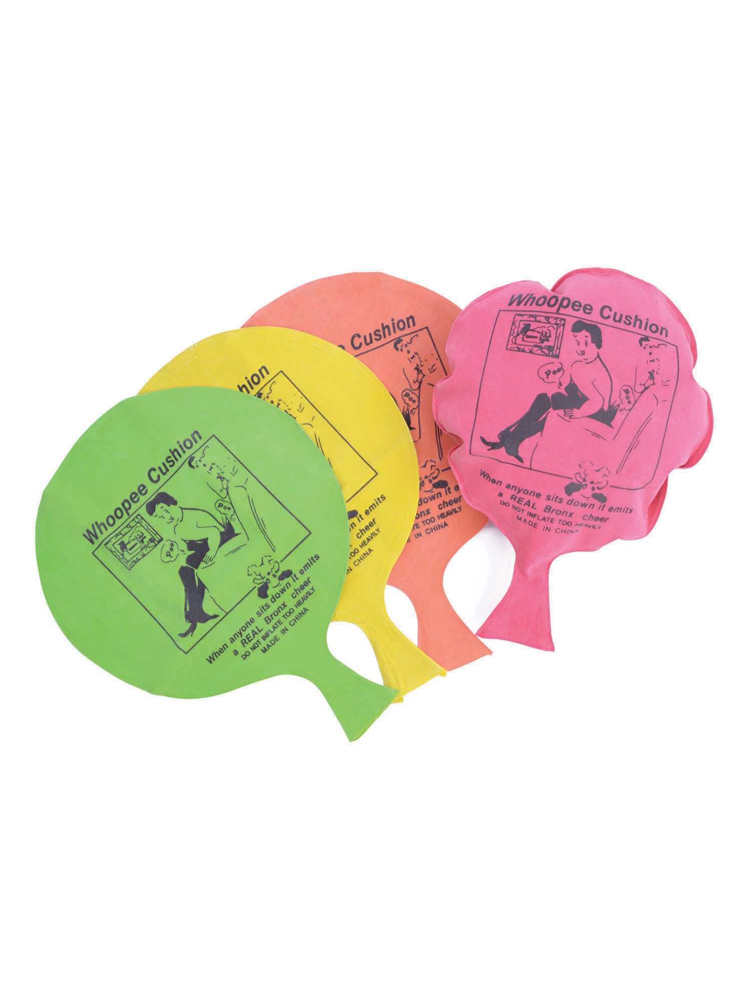 Whoopee Cushion 6in Rubbr/Asst colours
