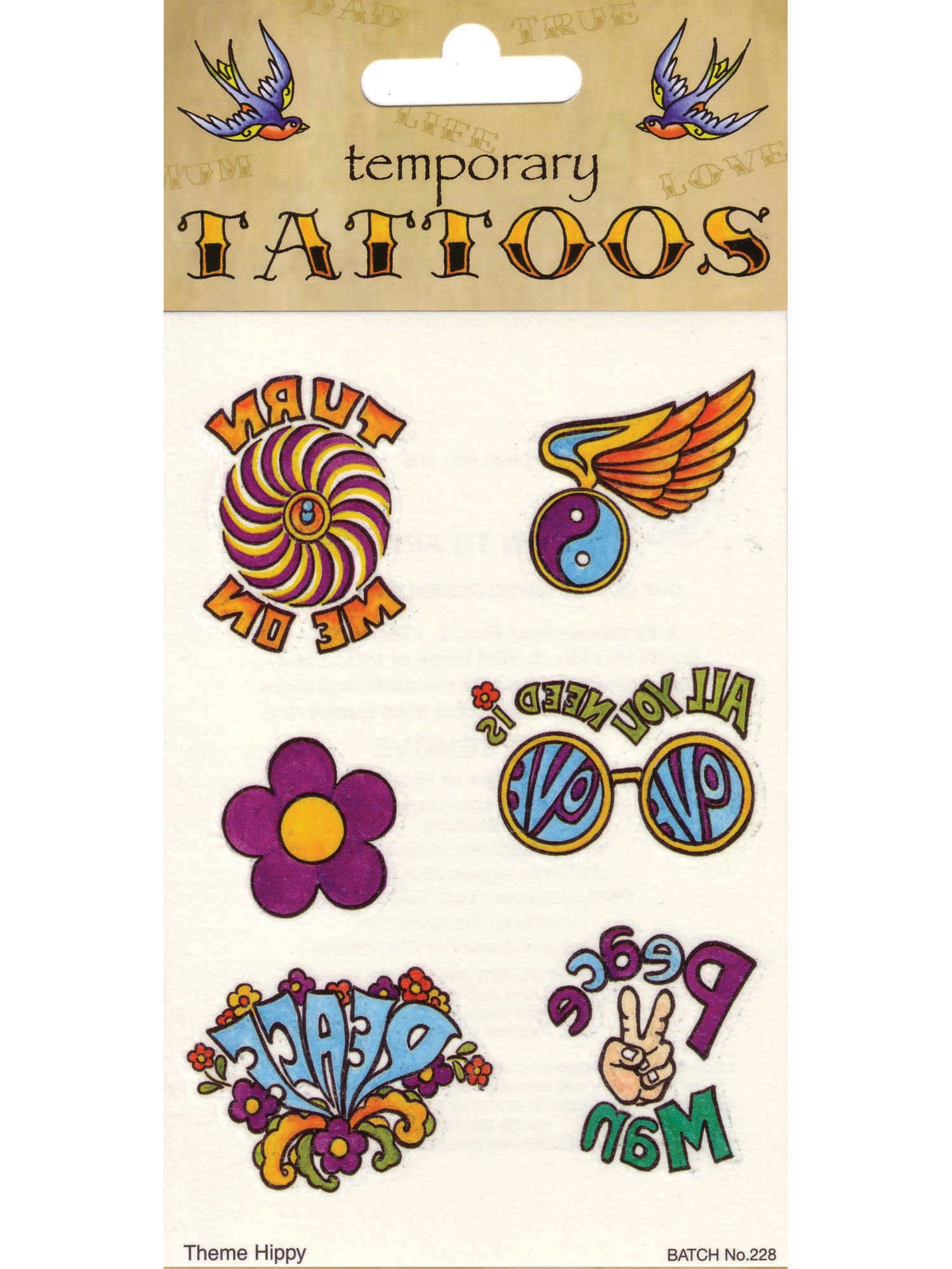 Tattoos Theme 70's(6/card)