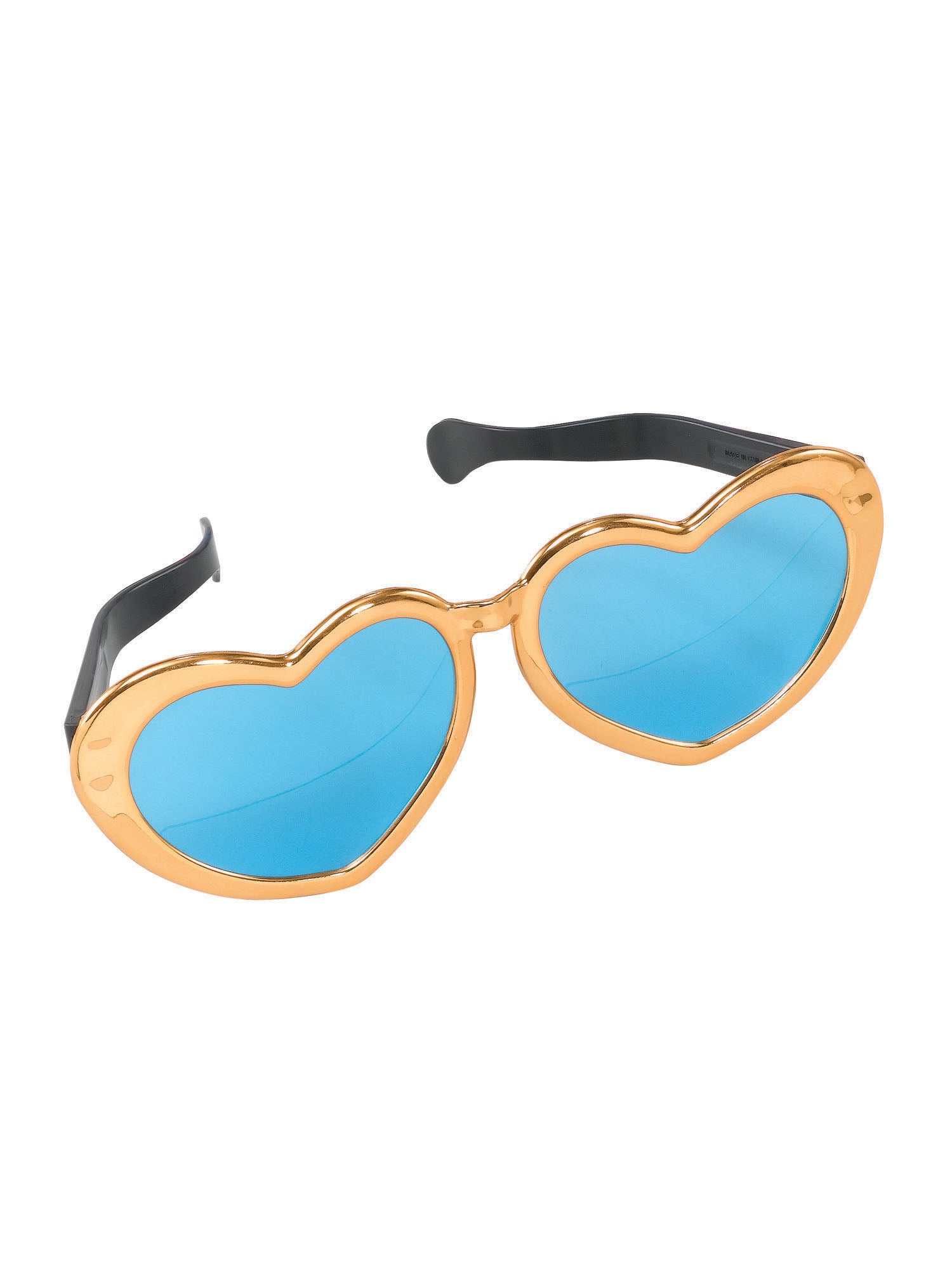 Jumbo Metallic Heart Sunglasses