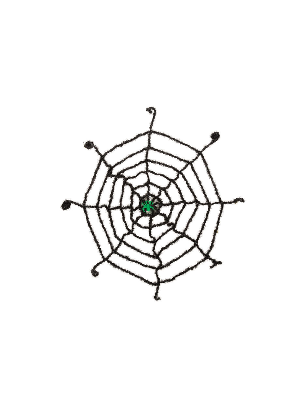 Spider Web. Black with Glow Spider *** 1