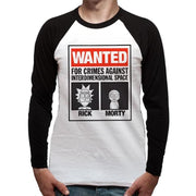 Rick And Morty Wanted Poster Baseball Shirt