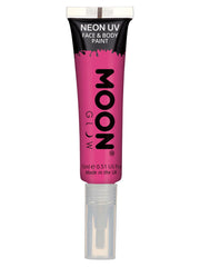 Moon Glow Intense Neon UV Face Paint, Hot Pink - 1