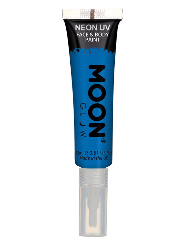 Moon Glow Intense Neon UV Face Paint, Blue - 2
