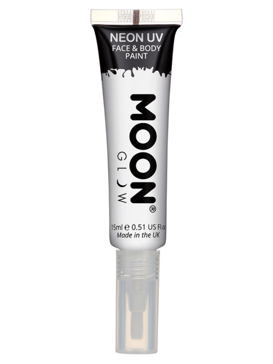 Moon Glow Intense Neon UV Face Paint, White - 1