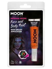 Moon Glow Intense Neon UV Face Paint, Orange - 1