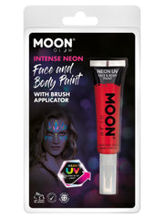 Moon Glow Intense Neon UV Face Paint, Red - 1