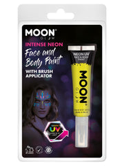 Moon Glow Intense Neon UV Face Paint, Yellow - 1