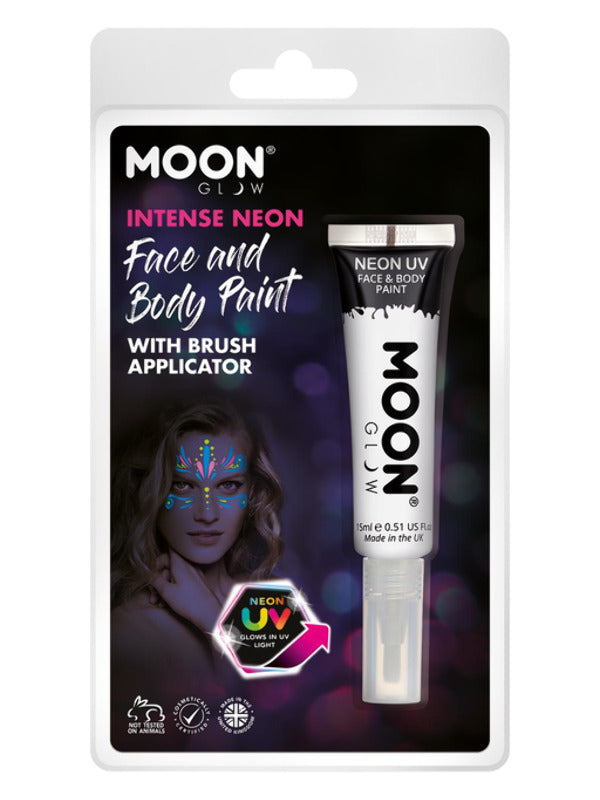 Moon Glow Intense Neon UV Face Paint, White - 2