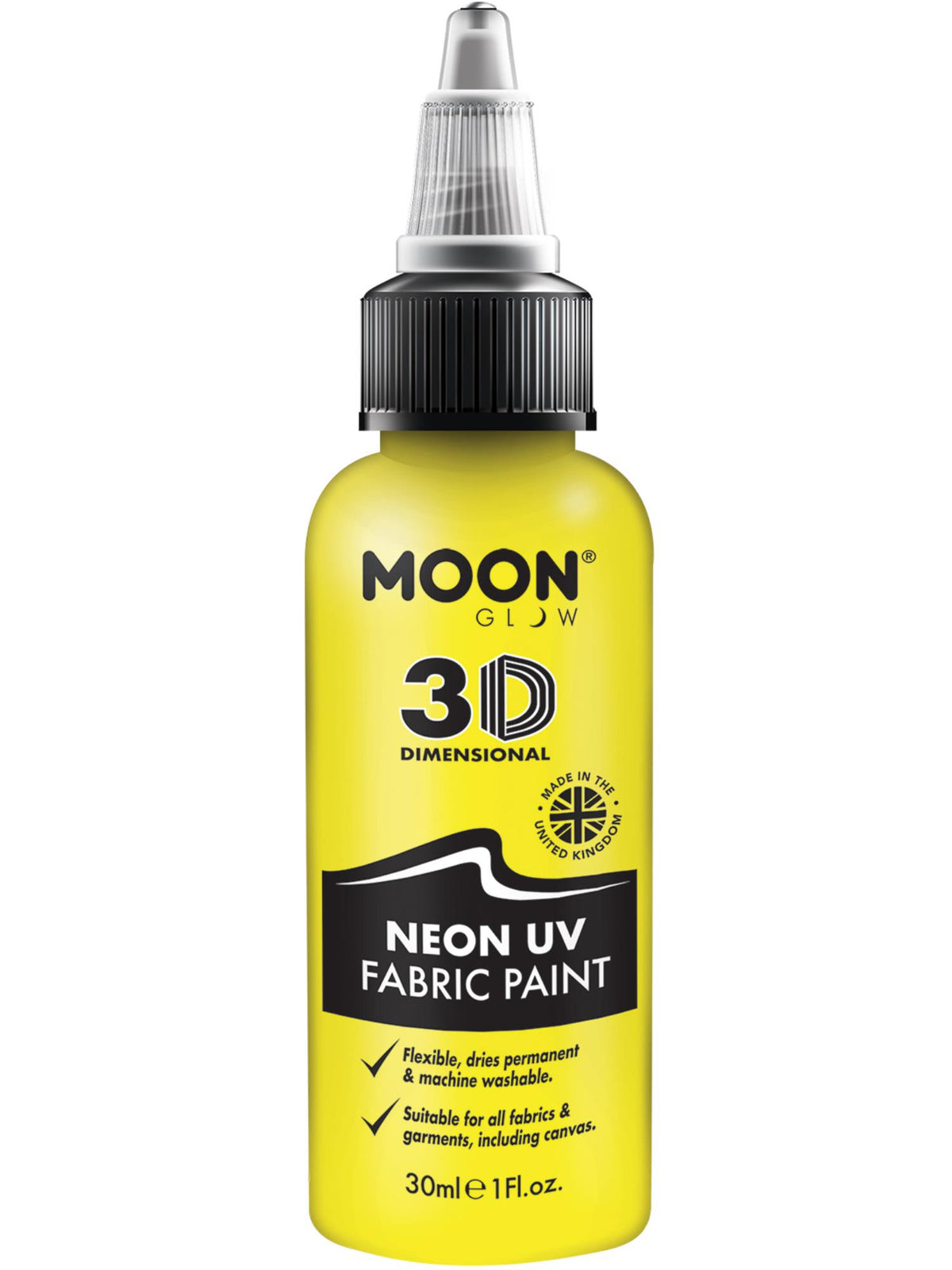 Moon Glow - Neon UV Intense Fabric Paint, Yellow 1