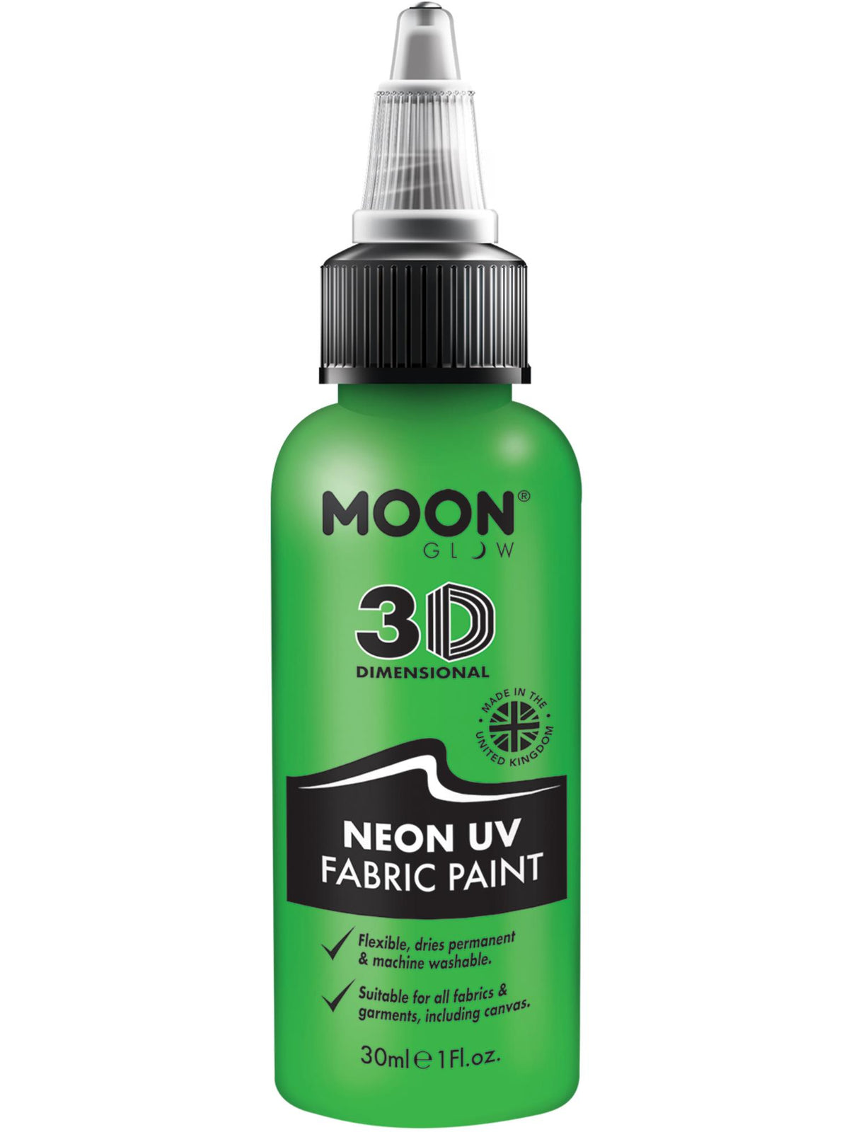 Moon Glow - Neon UV Intense Fabric Paint, Green 1