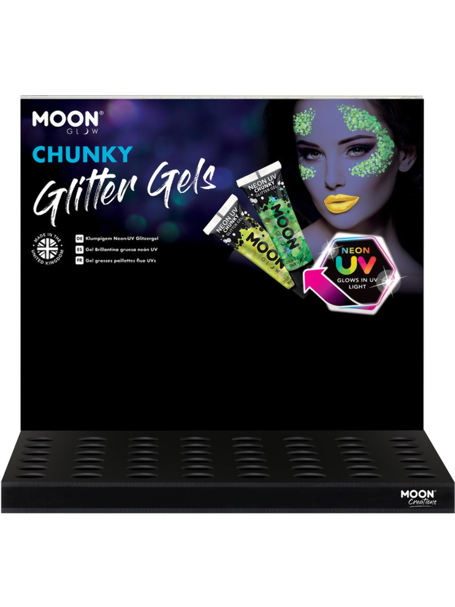 Moon Glow - Neon UV Chunky Glitter Gel,  - 1