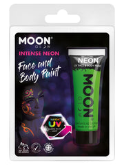 Moon Glow Intense Neon UV Face Paint, Intense Gree - 1